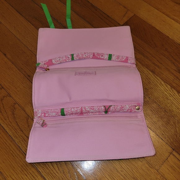 Lilly Pulitzer Pink Travel Jewelry Bag - Picture 3 of 7